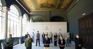 Andalucía permitirá viajar por toda la comunidad autónoma desde este lunes Autoridades antes de la reunión del Comité de Expertos celebrada este sábado // Junta de Andalucía.