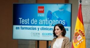 Madrid realizará test de antígenos gratis a partir del 1 de febrero test de antígenos gratis en la comunidad de madrid