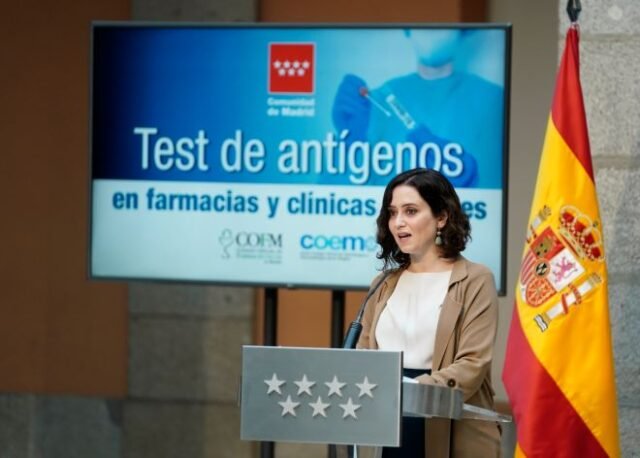 test de antígenos gratis en la comunidad de madrid