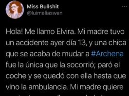 Elvira tweet viral joven archena