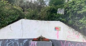 Destrozan con pintadas la Fuente de las Espejas de Nueva Carteya fuente de las espejas nueva carteya