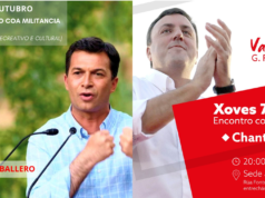 Chantada recibe a los dos candidatos a la presidencia del PSdeG psdg candidatos