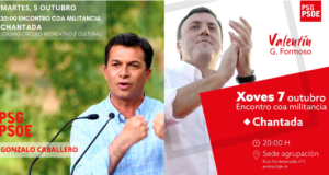 Chantada recibe a los dos candidatos a la presidencia del PSdeG psdg candidatos