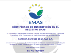 Parcesa se convierte en la primera funeraria de la Comunidad de Madrid en obtener la certificación medioambiental EMAS parcesa