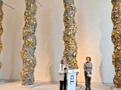Estas son las cuatro primeras piezas presentadas de la Galería de las Colecciones Reales de España Las columnas decoradas con pan de oro del antiguo Hospital de Montserrat, una de las piezas que estarán en la Galería de las Colecciones Reales