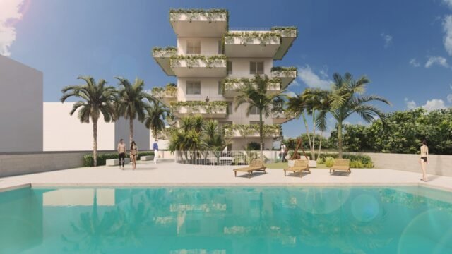 Proyecto de rehabilitación sostenible en arquitectura contemporánea Edificio rehabilitado con criterios sostenibles, combinando eficiencia energética, materiales responsables y diseño contemporáneo.